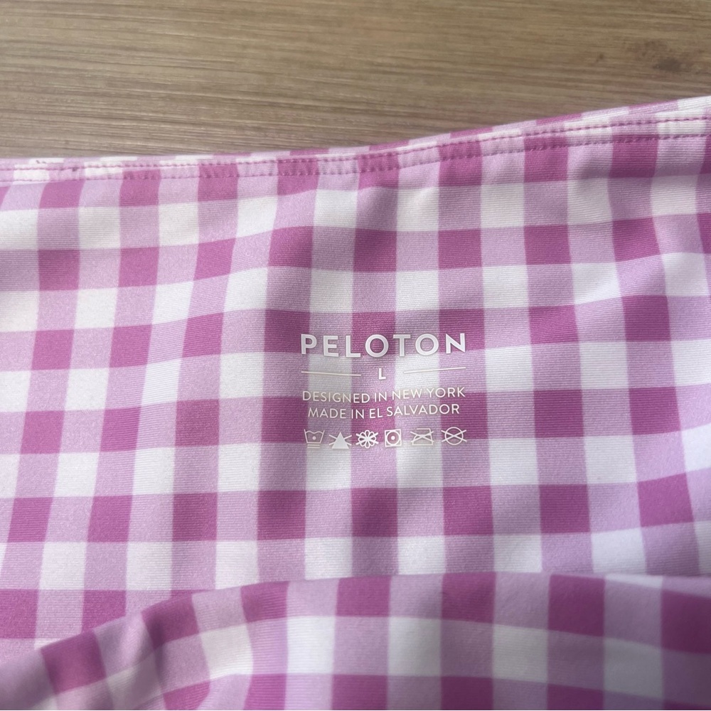 Peloton gingham high rise leggings size large - Picture 9 of 9